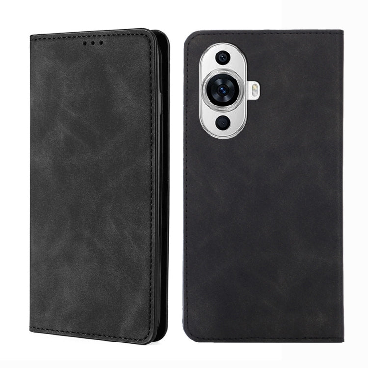 Skin Feel Magnetic Leather Phone Case, For Huawei nova 11 4G