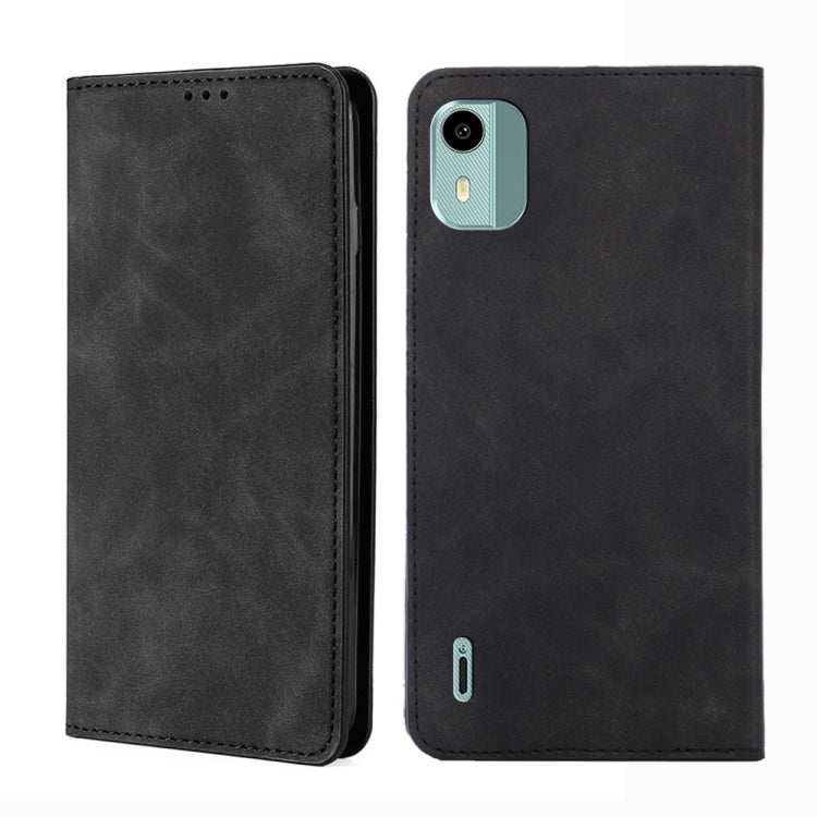 Skin Feel Magnetic Leather Phone Case, For Nokia G42 5G, For Nokia C12, For Nokia C22, For Nokia C32, For Nokia G11 Plus, For Nokia C300 4G US Version, For Nokia C110 4G, For Nokia C02 TA-1522
