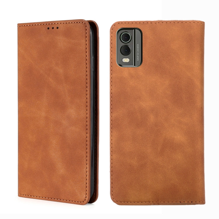 Skin Feel Magnetic Leather Phone Case, For Nokia G42 5G, For Nokia C12, For Nokia C22, For Nokia C32, For Nokia G11 Plus, For Nokia C300 4G US Version, For Nokia C110 4G, For Nokia C02 TA-1522