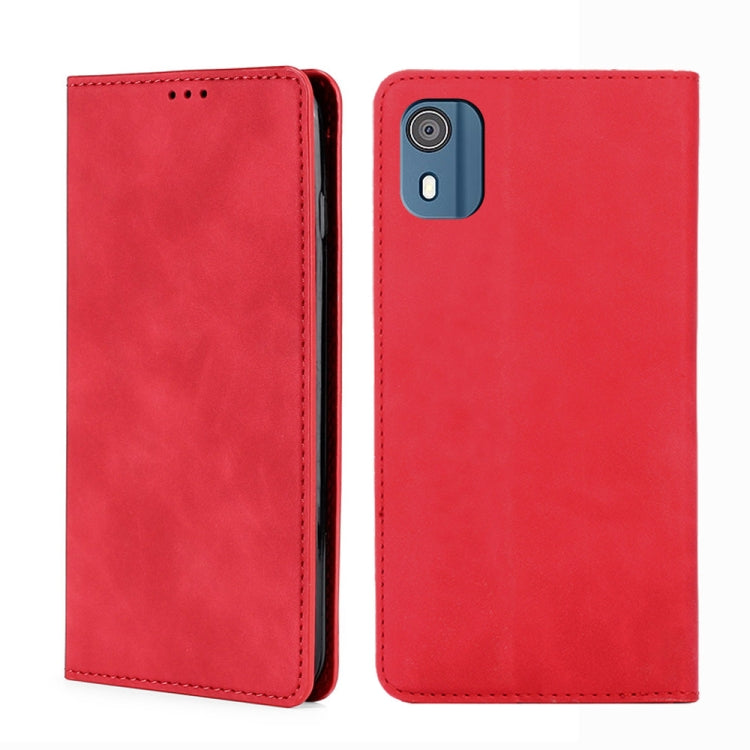 Skin Feel Magnetic Leather Phone Case, For Nokia G42 5G, For Nokia C12, For Nokia C22, For Nokia C32, For Nokia G11 Plus, For Nokia C300 4G US Version, For Nokia C110 4G, For Nokia C02 TA-1522