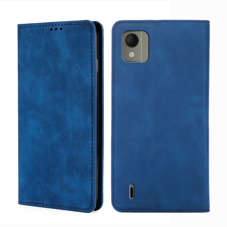 Skin Feel Magnetic Leather Phone Case, For Nokia G42 5G, For Nokia C12, For Nokia C22, For Nokia C32, For Nokia G11 Plus, For Nokia C300 4G US Version, For Nokia C110 4G, For Nokia C02 TA-1522