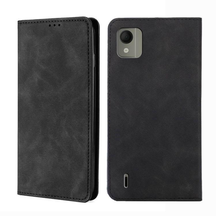 Skin Feel Magnetic Leather Phone Case, For Nokia G42 5G, For Nokia C12, For Nokia C22, For Nokia C32, For Nokia G11 Plus, For Nokia C300 4G US Version, For Nokia C110 4G, For Nokia C02 TA-1522