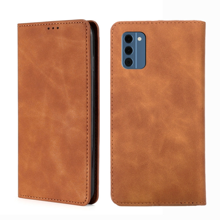 Skin Feel Magnetic Leather Phone Case, For Nokia G42 5G, For Nokia C12, For Nokia C22, For Nokia C32, For Nokia G11 Plus, For Nokia C300 4G US Version, For Nokia C110 4G, For Nokia C02 TA-1522