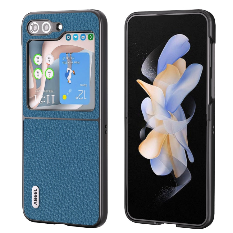 ABEEL Genuine Leather Litchi Texture Phone Case, For Samsung Galaxy Z Flip6 / Flip7 FE, For Samsung Galaxy Z Fold6, For Samsung Galaxy S24 Ultra 5G, For Samsung Galaxy S23 FE 5G, For Samsung Galaxy Z Fold5, For Samsung Galaxy Z Flip5