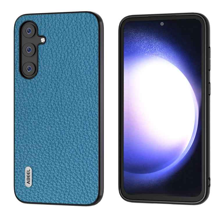 ABEEL Genuine Leather Litchi Texture Phone Case, For Samsung Galaxy Z Flip6 / Flip7 FE, For Samsung Galaxy Z Fold6, For Samsung Galaxy S24 Ultra 5G, For Samsung Galaxy S23 FE 5G, For Samsung Galaxy Z Fold5, For Samsung Galaxy Z Flip5