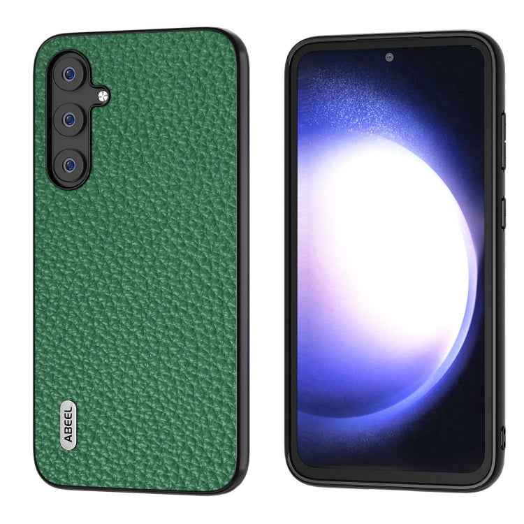 ABEEL Genuine Leather Litchi Texture Phone Case, For Samsung Galaxy Z Flip6 / Flip7 FE, For Samsung Galaxy Z Fold6, For Samsung Galaxy S24 Ultra 5G, For Samsung Galaxy S23 FE 5G, For Samsung Galaxy Z Fold5, For Samsung Galaxy Z Flip5