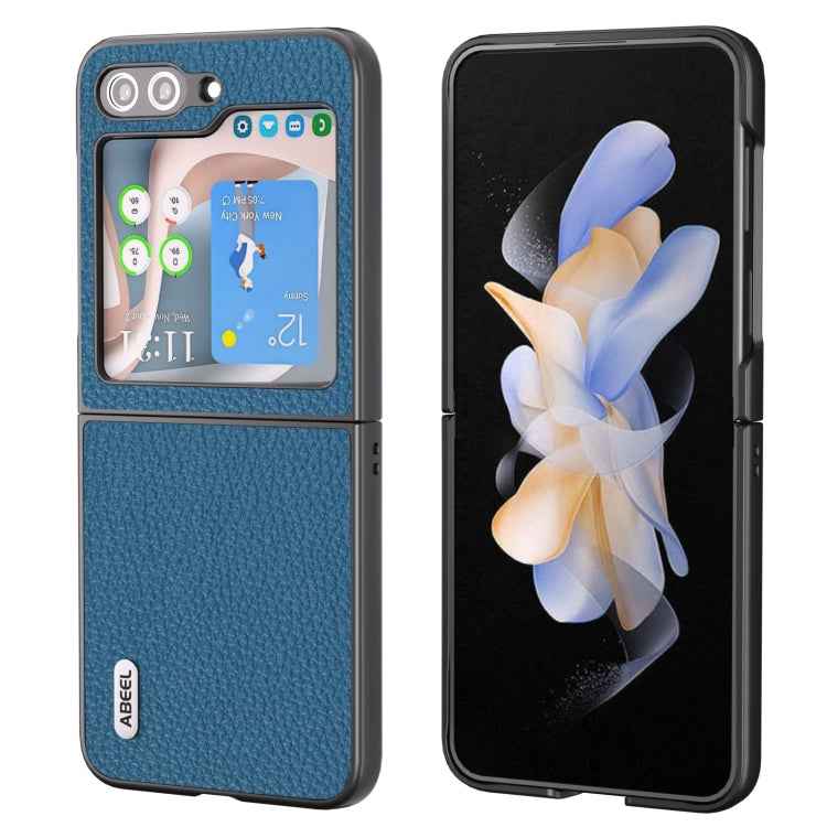 ABEEL Genuine Leather Litchi Texture Phone Case, For Samsung Galaxy Z Flip6 / Flip7 FE, For Samsung Galaxy Z Fold6, For Samsung Galaxy S24 Ultra 5G, For Samsung Galaxy S23 FE 5G, For Samsung Galaxy Z Fold5, For Samsung Galaxy Z Flip5