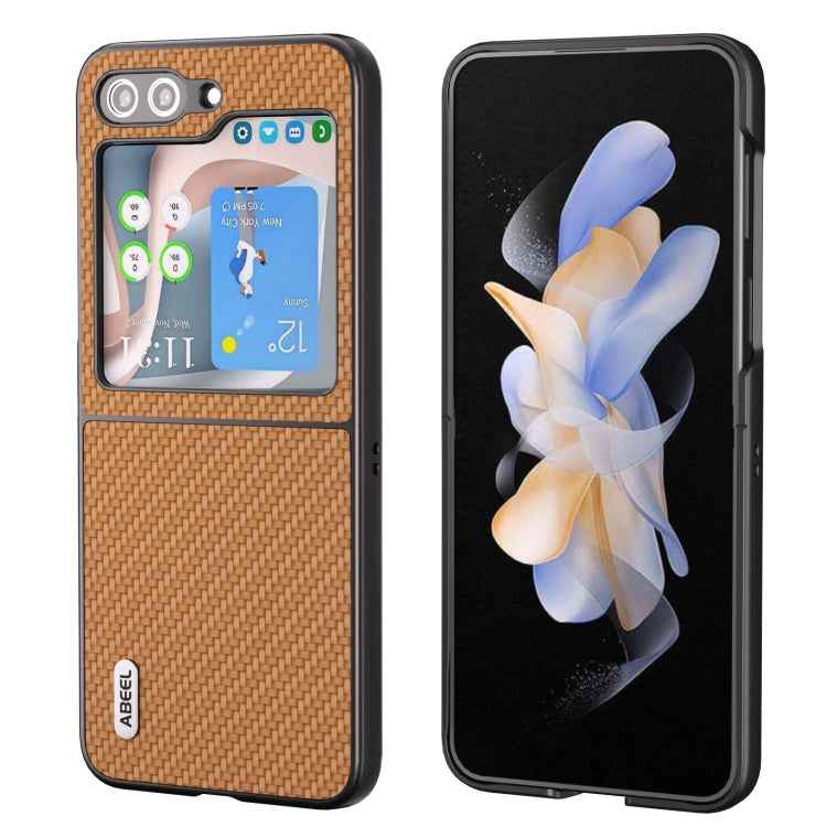 ABEEL Carbon Fiber Texture Protective Phone Case, For Samsung Galaxy Z Flip5