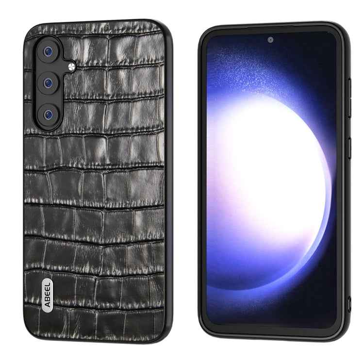 ABEEL Crocodile Texture Genuine Leather Phone Case, For Samsung Galaxy Z Flip6 / Flip7 FE, For Samsung Galaxy Z Fold6, For Samsung Galaxy A05, For Samsung Galaxy S23 FE 5G, For Samsung Galaxy Z Fold5, For Samsung Galaxy Z Flip5