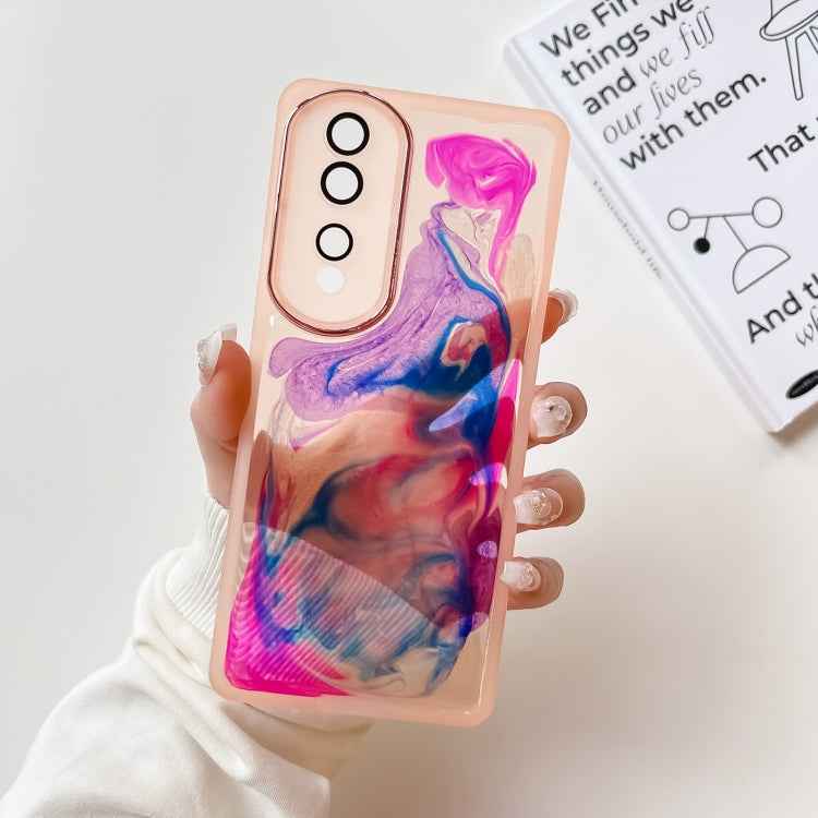 Oil Painting Electroplating TPU Phone Case, For Honor 80 Pro, For Honor 80 SE