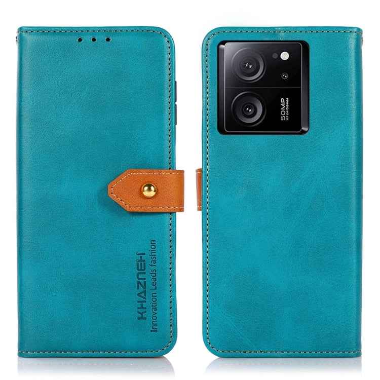 KHAZNEH Cowhide Texture Flip Leather Phone Case
