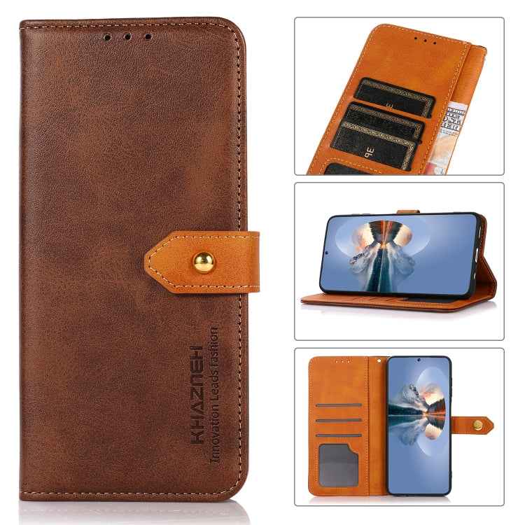 KHAZNEH Cowhide Texture Flip Leather Phone Case, For Xiaomi Redmi Note 13 5G Global, For Xiaomi Redmi 13C, For Xiaomi Redmi Note 13 Pro+ 5G Global, For Xiaomi 13T / Redmi K60 Ultra, For Xiaomi Poco F5 Pro