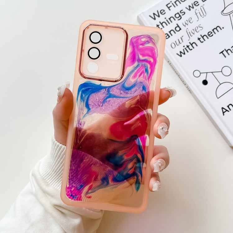 Oil Painting Electroplating TPU Phone Case, For vivo S12, For vivo S12 Pro, For vivo iQOO 11