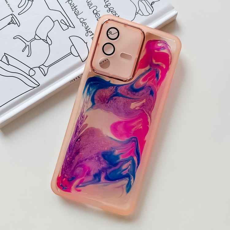Oil Painting Electroplating TPU Phone Case, For vivo S12, For vivo S12 Pro, For vivo iQOO 11