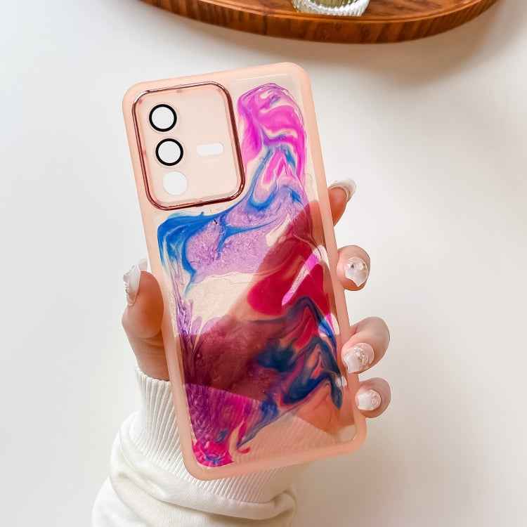 Oil Painting Electroplating TPU Phone Case, For vivo S12, For vivo S12 Pro, For vivo iQOO 11