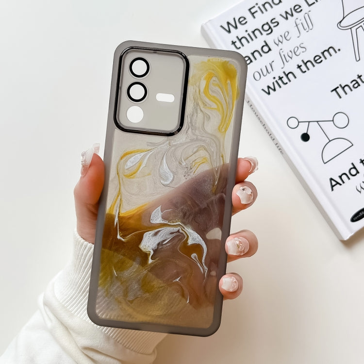 Oil Painting Electroplating TPU Phone Case, For vivo S12, For vivo S12 Pro, For vivo iQOO 11