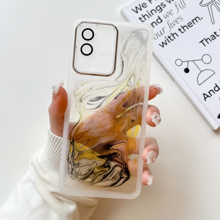 Oil Painting Electroplating TPU Phone Case, For vivo S12, For vivo S12 Pro, For vivo iQOO 11