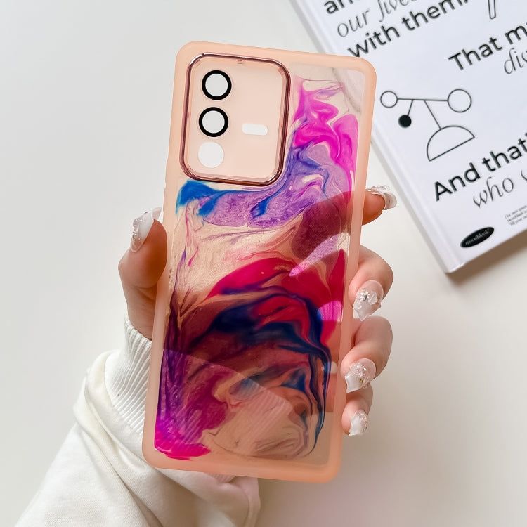 Oil Painting Electroplating TPU Phone Case, For vivo S12, For vivo S12 Pro, For vivo iQOO 11