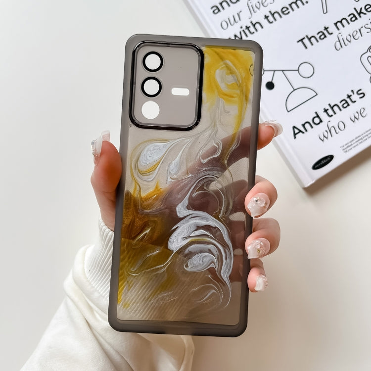 Oil Painting Electroplating TPU Phone Case, For vivo S12, For vivo S12 Pro, For vivo iQOO 11