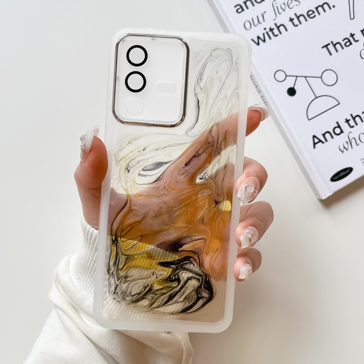 Oil Painting Electroplating TPU Phone Case, For vivo S12, For vivo S12 Pro, For vivo iQOO 11