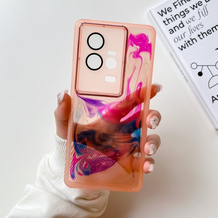 Oil Painting Electroplating TPU Phone Case, For vivo S12, For vivo S12 Pro, For vivo iQOO 11