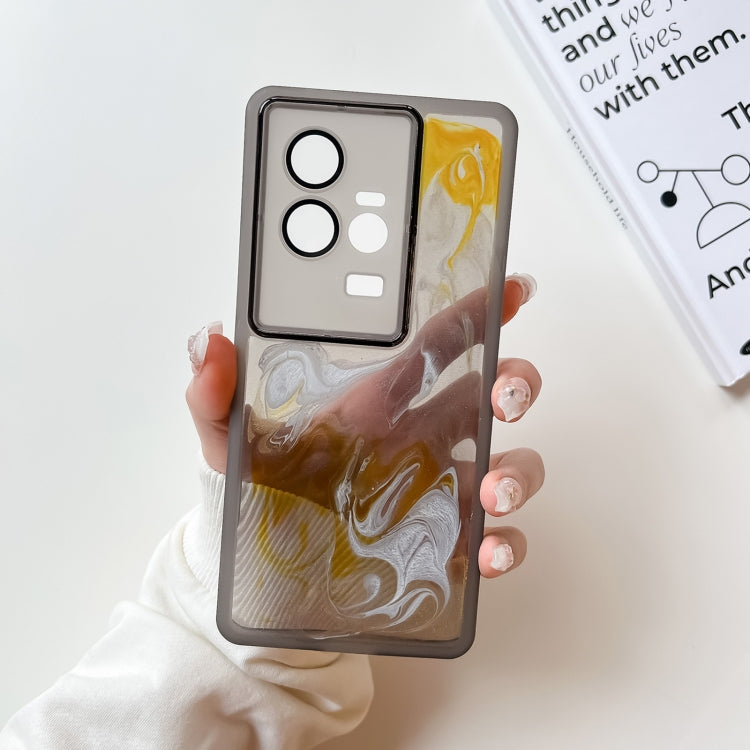 Oil Painting Electroplating TPU Phone Case, For vivo S12, For vivo S12 Pro, For vivo iQOO 11