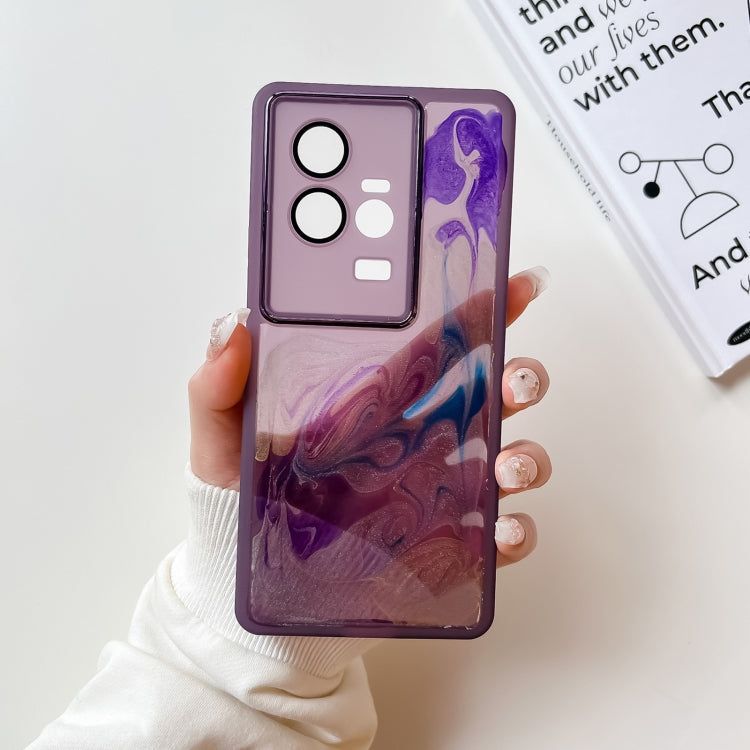 Oil Painting Electroplating TPU Phone Case, For vivo S12, For vivo S12 Pro, For vivo iQOO 11