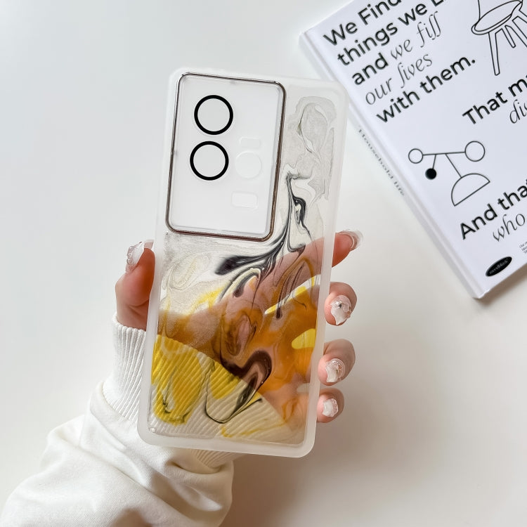 Oil Painting Electroplating TPU Phone Case, For vivo S12, For vivo S12 Pro, For vivo iQOO 11