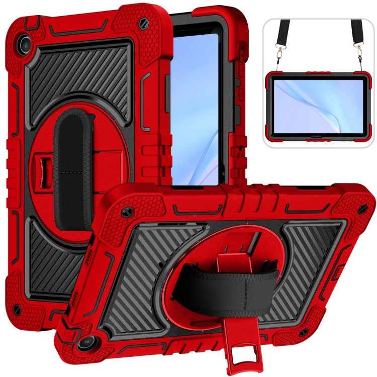 360 Degree Rotation PC Contrast Silicone Tablet Case