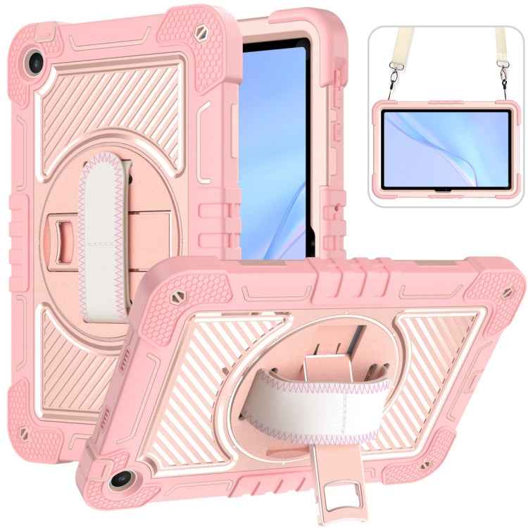 360 Degree Rotation PC Contrast Silicone Tablet Case