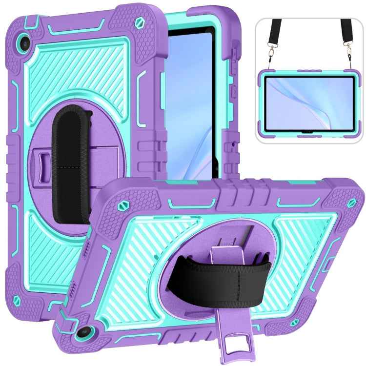 360 Degree Rotation PC Contrast Silicone Tablet Case