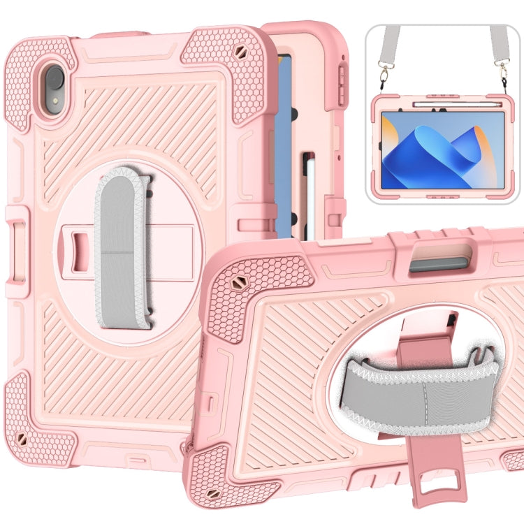 360 Degree Rotation PC Contrast Silicone Tablet Case, For Huawei MatePad SE 11, For Huawei MatePad 11.5 2023, For Huawei MatePad 11 2023, For Huawei MatePad SE 10.4
