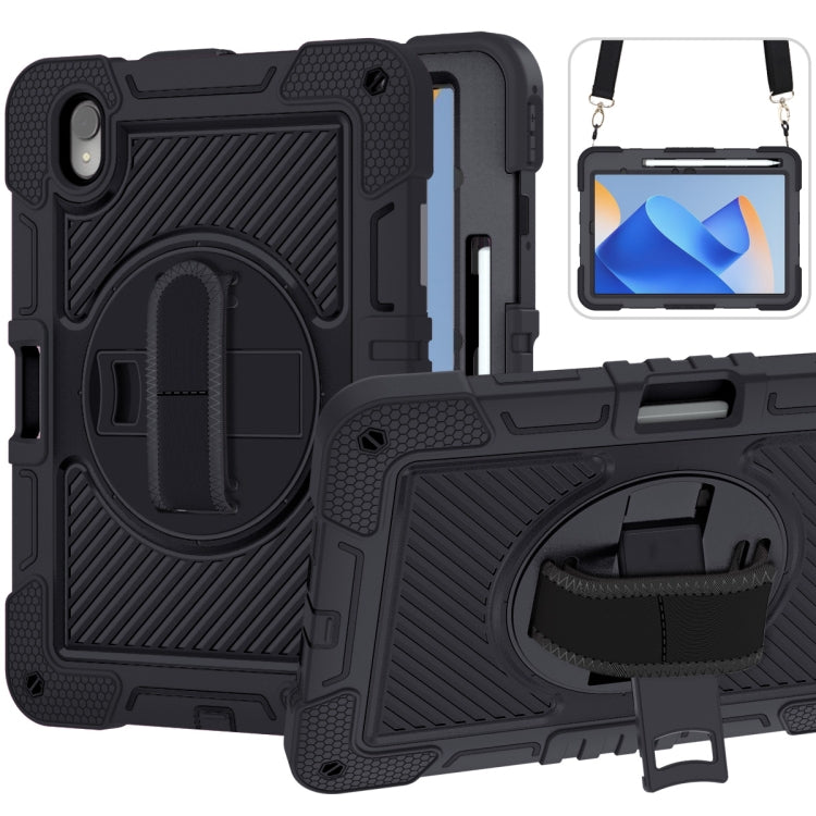 360 Degree Rotation PC Contrast Silicone Tablet Case, For Huawei MatePad SE 11, For Huawei MatePad 11.5 2023, For Huawei MatePad 11 2023, For Huawei MatePad SE 10.4