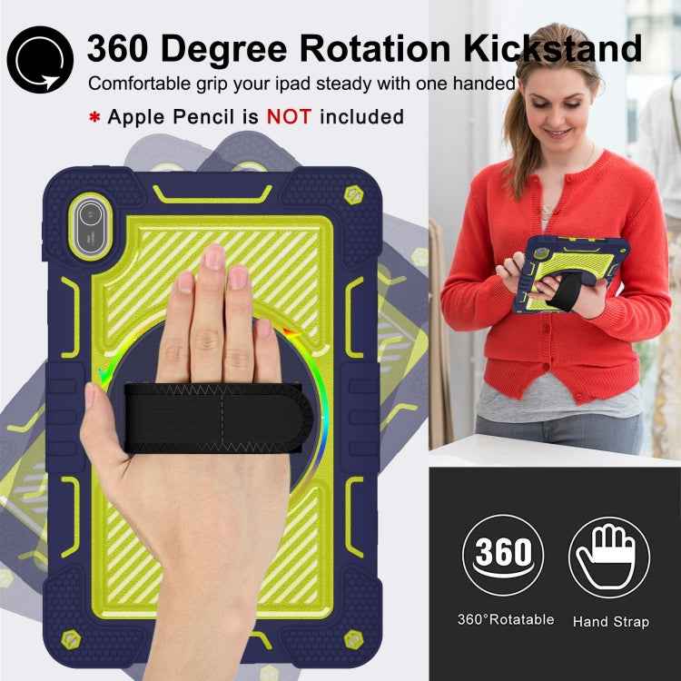 360 Degree Rotation PC Contrast Silicone Tablet Case
