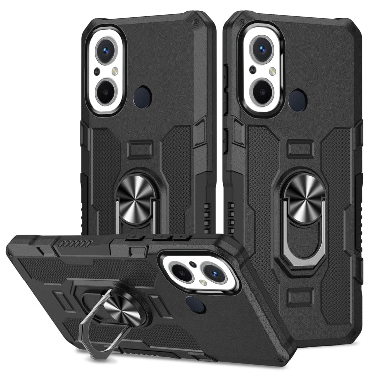 Ring Holder Armor Hybrid Phone Case, For Xiaomi Redmi 12C 4G, For Xiaomi Redmi Note 12 5G Global, For Xiaomi Redmi Note 12 Pro Global