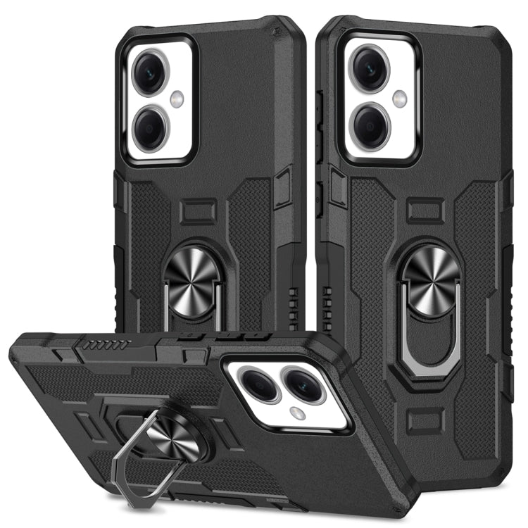 Ring Holder Armor Hybrid Phone Case, For Xiaomi Redmi 12C 4G, For Xiaomi Redmi Note 12 5G Global, For Xiaomi Redmi Note 12 Pro Global