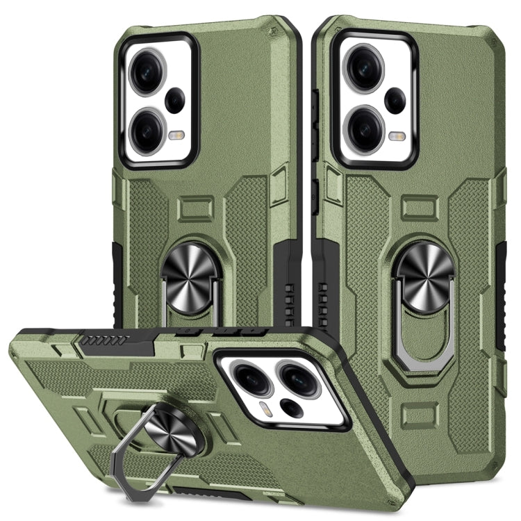 Ring Holder Armor Hybrid Phone Case, For Xiaomi Redmi 12C 4G, For Xiaomi Redmi Note 12 5G Global, For Xiaomi Redmi Note 12 Pro Global