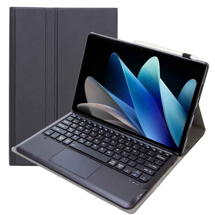AV12-A Ultra-thin Split Bluetooth Keyboard Leather Tablet Case with Touchpad