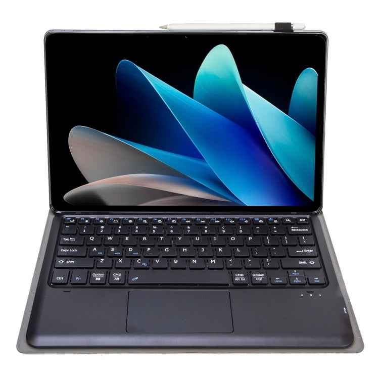 AV12-A Ultra-thin Split Bluetooth Keyboard Leather Tablet Case with Touchpad