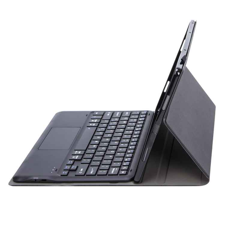 AV12-A Ultra-thin Split Bluetooth Keyboard Leather Tablet Case with Touchpad