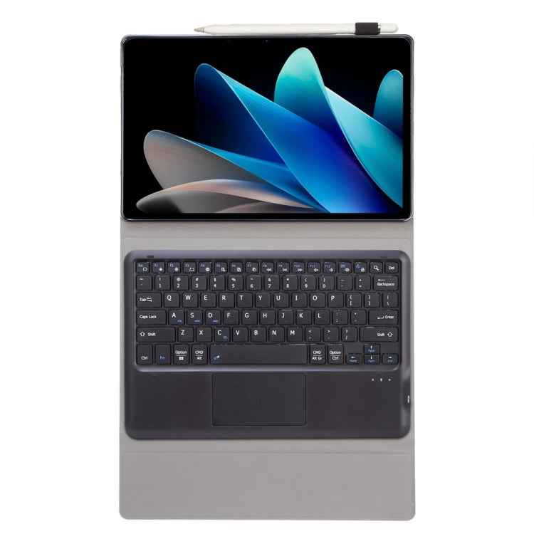 AV12-A Ultra-thin Split Bluetooth Keyboard Leather Tablet Case with Touchpad