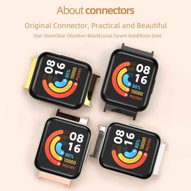 Mijobs Flat Hole Breathable TPU Watch Band