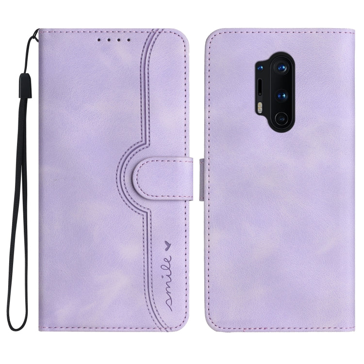 Heart Pattern Skin Feel Leather Phone Case, For OnePlus 9, For OnePlus 8 Pro