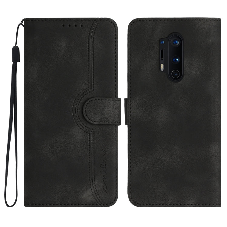 Heart Pattern Skin Feel Leather Phone Case, For OnePlus 9, For OnePlus 8 Pro