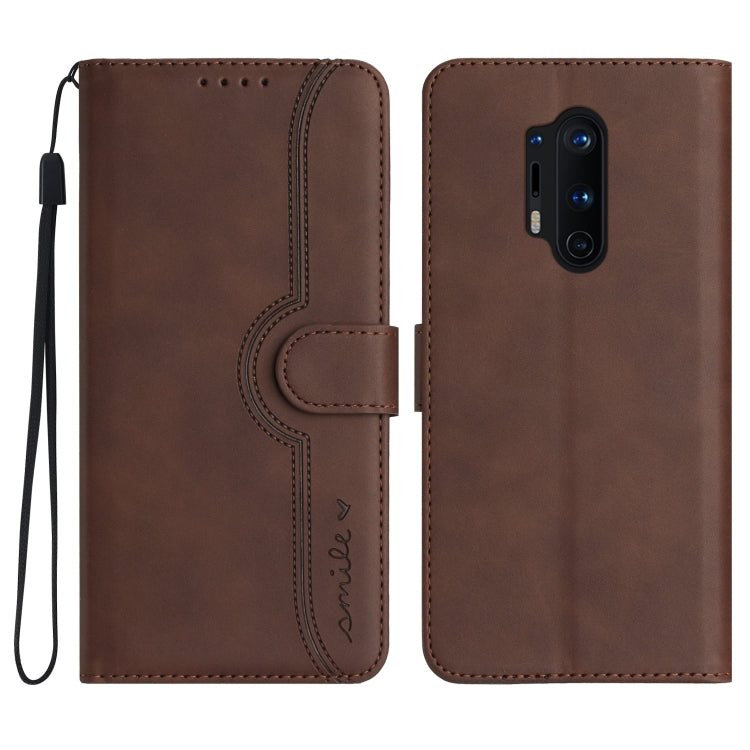 Heart Pattern Skin Feel Leather Phone Case, For OnePlus 9, For OnePlus 8 Pro