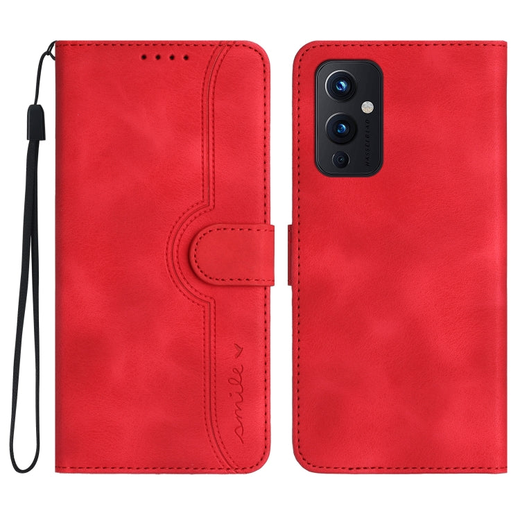 Heart Pattern Skin Feel Leather Phone Case, For OnePlus 9 Pro, For OnePlus 9, For OnePlus 8 Pro