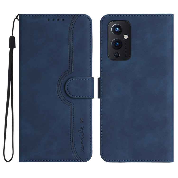 Heart Pattern Skin Feel Leather Phone Case, For OnePlus 9 Pro, For OnePlus 9, For OnePlus 8 Pro