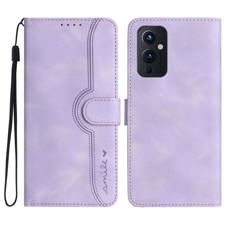Heart Pattern Skin Feel Leather Phone Case, For OnePlus 9, For OnePlus 8 Pro