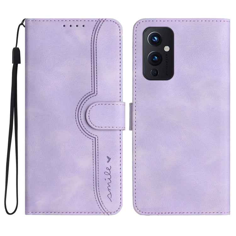 Heart Pattern Skin Feel Leather Phone Case, For OnePlus 9, For OnePlus 8 Pro