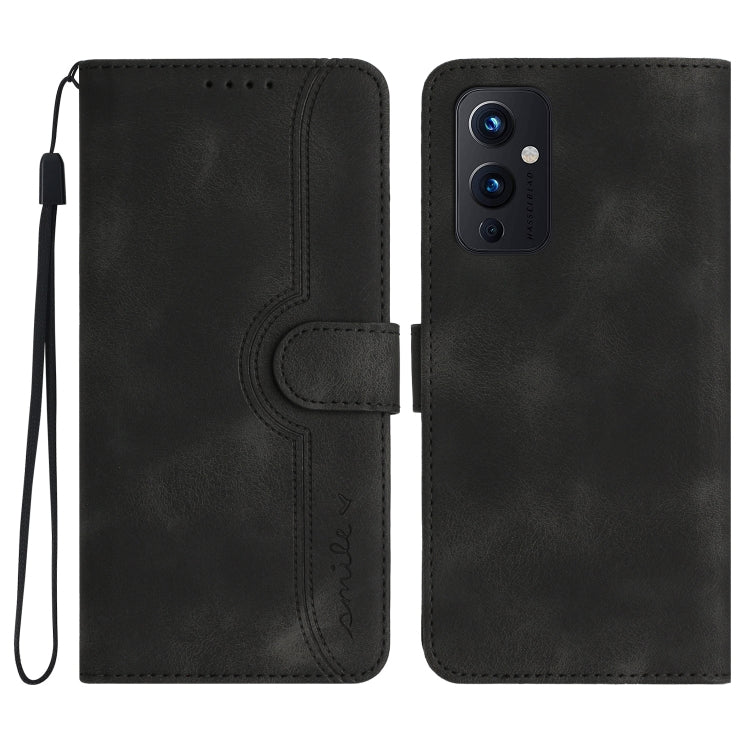 Heart Pattern Skin Feel Leather Phone Case, For OnePlus 9 Pro, For OnePlus 9, For OnePlus 8 Pro